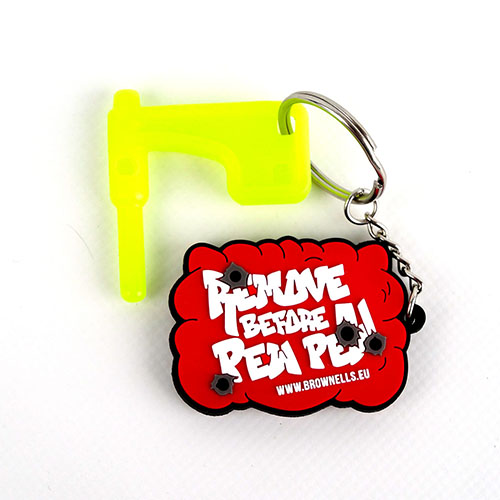 Le bandiere di camera Pistol Chamber Flag in verde neon facilitano l'identificazione di un'arma scarica, garantendo sicurezza durante l'uso.